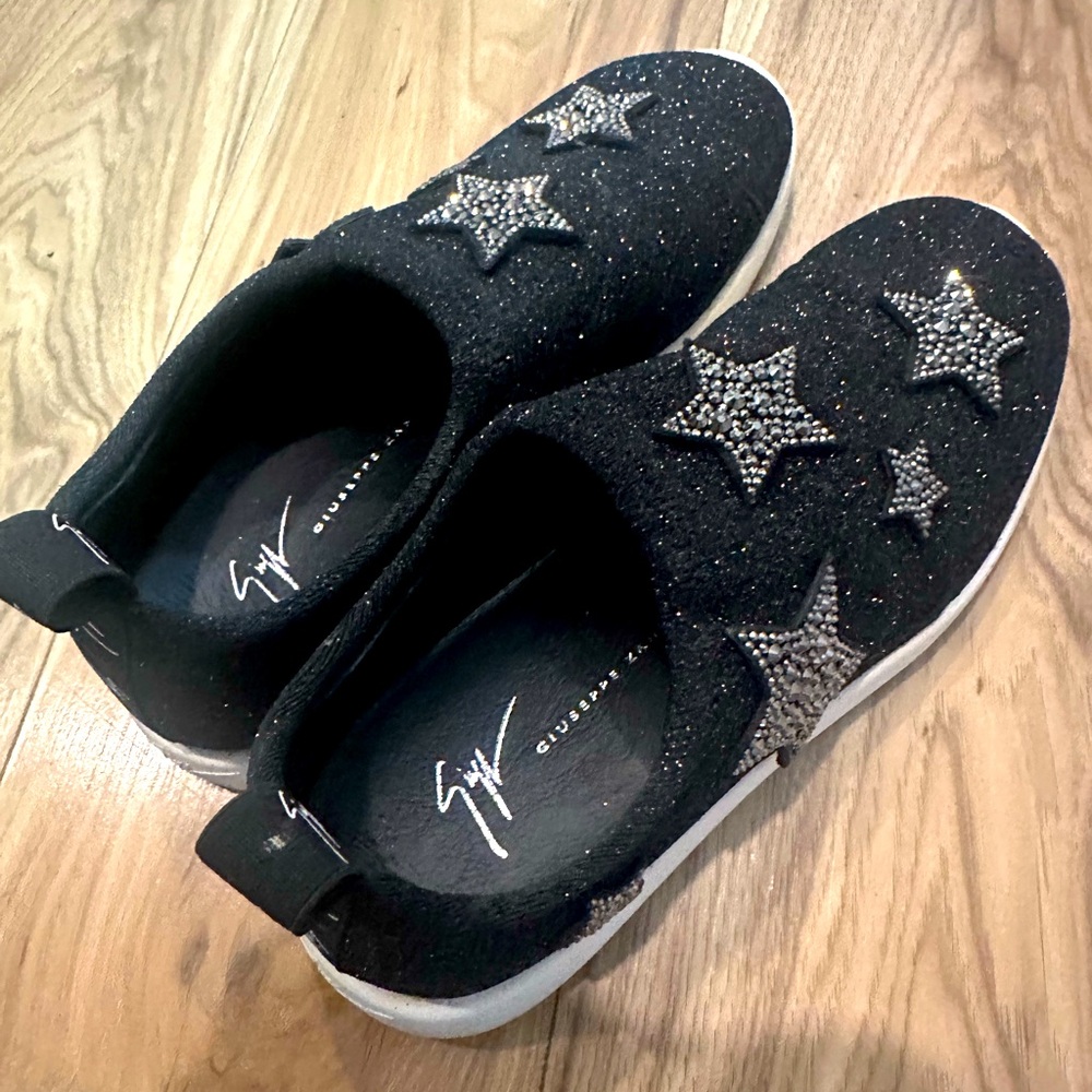 Giuseppe Zanotti slip-on sneakers black 37 (6.5) - GREAT DEAL